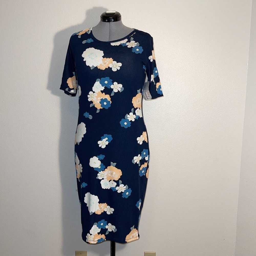 LULAROE JULIA DRESS L NWT